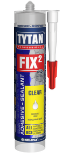 Tytan PROFESSIONAL FIX&sup2; Clear Клей-герметик Монтажний 290мл 049657    фото
