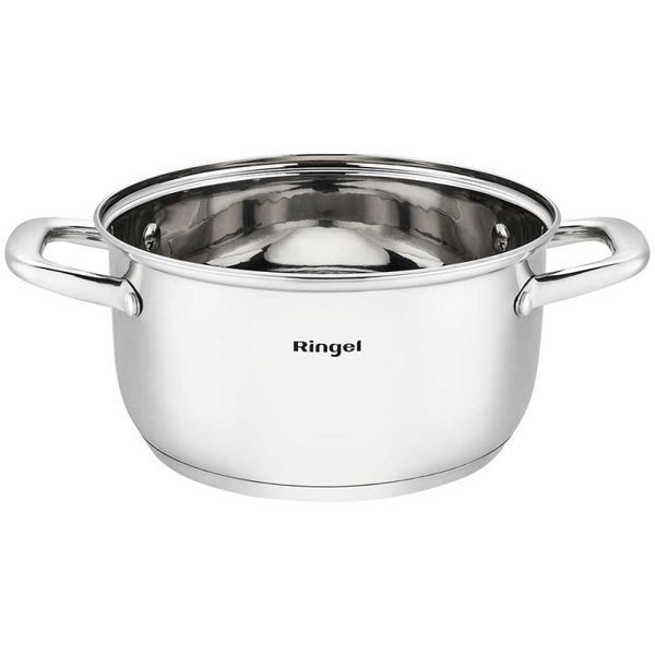 Каструля RINGEL Grey line 24 см (5.5л) з кришкою (RG-2022-24) 054363    фото
