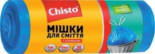 Пакети для сміття "Chisto" із затяжкою 60 л 10 шт. 041446    фото
