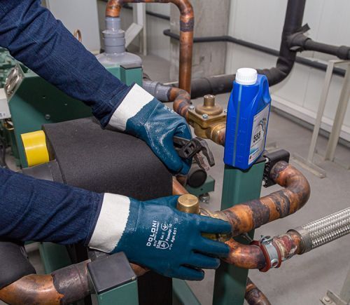 Рукавиці D-OIL трикотажні з нітриловим покриттям 851 014865    фото