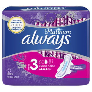 Гігієнічні прокладки Always Platinum Super Plus 7шт. 032509    фото