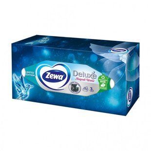 Серветки паперові Zewa Deluxe тришарові 90шт  041481    фото