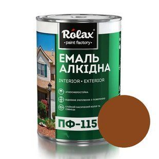 Емаль алкідна ПФ-115 0.9 кг жовто-коричнева Ролакс 003163    фото