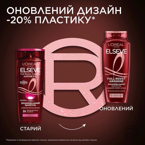 Шампунь L'Oreal Paris Elseve Аргінін + Амінексил для ослабленого волосся 400 мл 030724 фото
