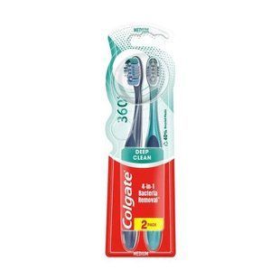 Зубна щітка Colgate 360 Суперчистота всієї ротової порожнини 2 шт 049173    фото