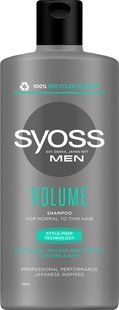 Шампунь SYOSS Men Volume для нормального та тонкого волосся, проти ламкості та тонкості 440 мл 040519 фото