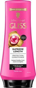 Бальзам для жирного, пошкодженого волосся Gliss Kur Supreme Length 200 мл 039499 фото