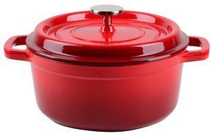 Каструля чавунна RINGEL Essen 22 см (2.9 л) з кришкою (RG-2300-22) 055007    фото