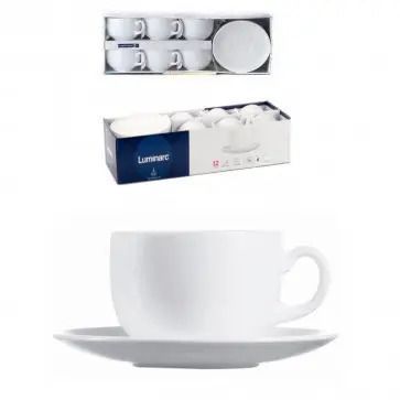 Набір чашок LUMINARC ESSENCE WHITE 6х220 мл (X1896) 054837    фото
