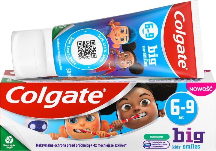 Зубна паста Colgate для дітей 6-9 років зі смаком ніжної м'яти 50 мл 046224    фото