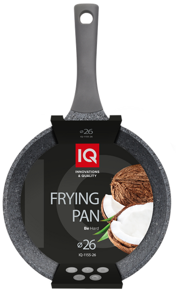 Сковорідка IQ Be Hard 26 см без кришки (IQ-1155-26) 054713    фото