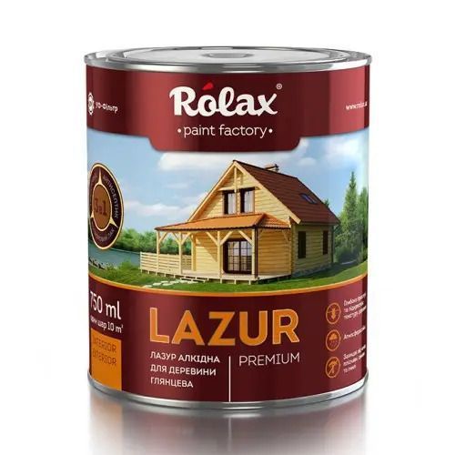 Лазур для деревини алкідна "LAZUR" 0.75л горіх 105 003222    фото