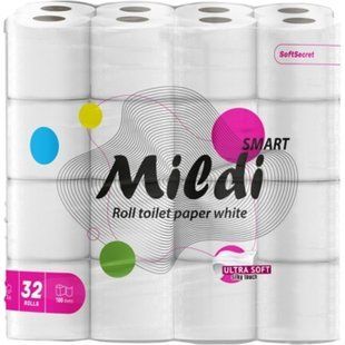 Папір туалетний "Mildi Smart" целюлозний 2 шаровий (32шт)  049799    фото