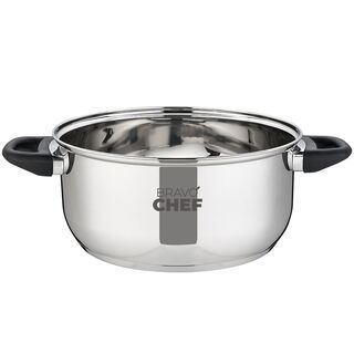 Кастрюля BRAVO CHEF  L"Appetit 22 см (3.8 л) з бакелітовими ручками (BC-2003-22) 048507    фото