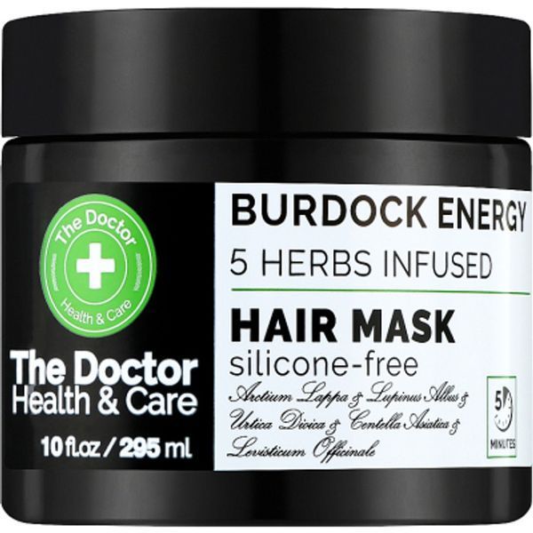 Маска для пошкодженого та сухого волосся Burdock Energy 5 Herbs Infused Реп'яхова сила 295 мл 052539 фото