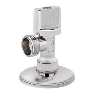 Кран кульовий Арко латун кутовий,хром. 1/2"з х 3/4"з д/прилад. SD185W1520 SD Plus 049988    фото