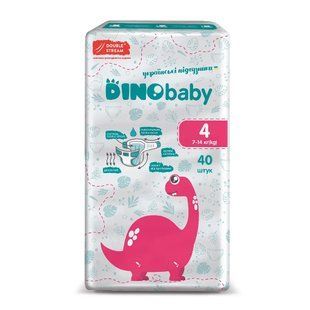 Підгузки дитячі 4 DinoBaby (7-14 кг) 40 шт 050807    фото