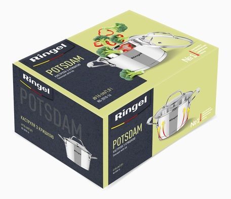 Каструля Ringel Potsdam 24 см (4.7 л) з кришкою (RG-2010-24) 037509    фото