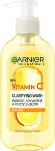 Очищувальний гель для вмивання Garnier Skin Naturals з вітаміном С для тьмяної та втомленої шкіри 200 мл 048032    фото
