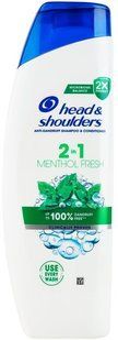 Шампунь від лупи Head & Shoulders для всіх типів волосся Menthol 2в1 330 мл  052145 фото