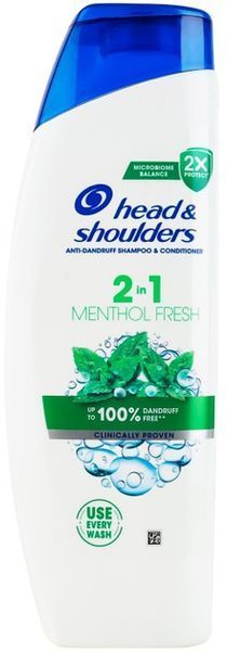 Шампунь від лупи Head & Shoulders для всіх типів волосся Menthol 2в1 330 мл  052145 фото