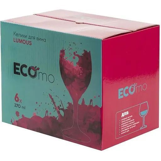 Набір келихів ECOMO LUMOUS 6X270 мл (GB08R3108) 050248    фото