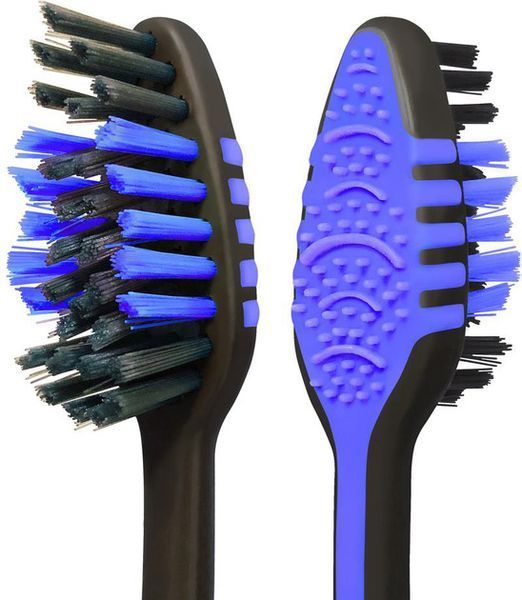 Зубна щітка Colgate Zig-Zag Деревне вугілля, середньої жорсткості, 3 шт 041535    фото
