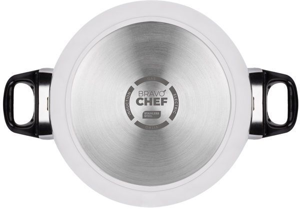 Каструля BRAVO CHEF 20 см (2.3 л) (BC-2002-20) з бакелітовими ручками 046564    фото