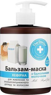 Маска для волосся Кефірна з бджолиним молочком для сухого та пошкодженого волосся, живлення та відновлення 500 мл 032230 фото