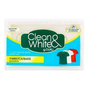 Господарське мило DURU Clean & White універсальне, 120 г 031374    фото