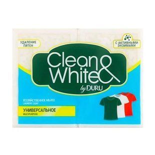 Господарське мило DURU Clean & White універсальне, 2 шт х 120 г 012797    фото