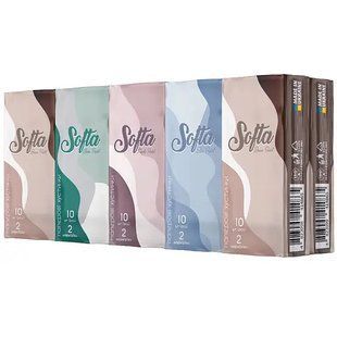 Паперові носові хустинки Chisto Softa 2-шарові, 10 шт 050258    фото