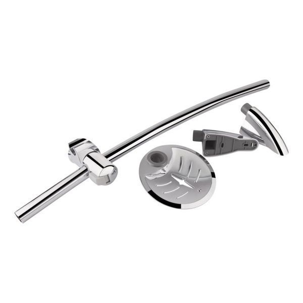 Стійка універсальна Sprha 860 мм округла з полицею QT008 Chrome Qtap 050037    фото
