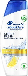 Шампунь Проти лупи Head & shoulders для жирного волосся Цитрусова свіжість 625 мл 054774    фото