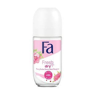 Дезодорант для жінок кульковий Fa Fresh&Dry з ароматом піона сорбет, 50мл  043073    фото