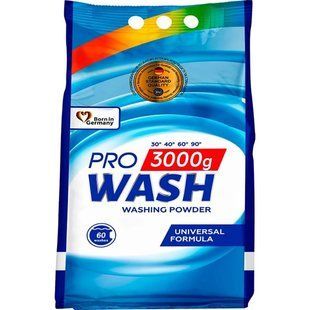 Пральний порошок PRO WASH Універсальний 3 кг 045630    фото