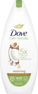 Крем-гель для душу Dove Відновлюючий з олією кокоса та екстрактом мигдалю 225 мл 046996 фото