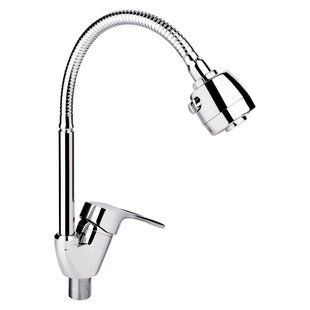 Змішувач для кухні Agata 008F4 з гнучким виливом (k40) (44 80 008F-4) Chrome Lidz 050436    фото