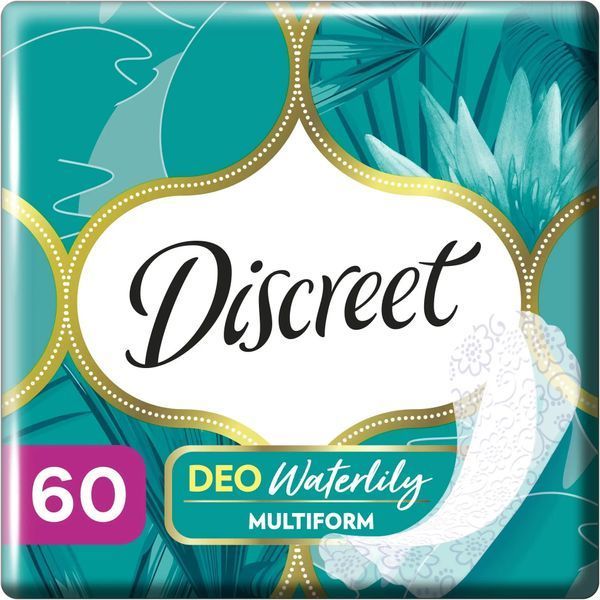 Прокладки щоденні Discreet 60 шт Deo Waterlily 052148 фото