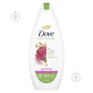 Крем-гель для душу Dove Сяйво шкіри з квітами лотоса та рисовою водою 225 мл 046997 фото